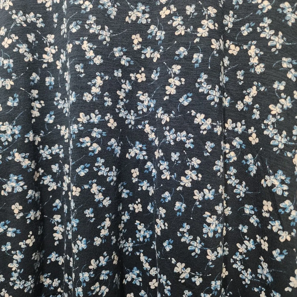 J. Jill Floral Long Sleeve Top Bundle of Two Women LP Tan Navy Pima Cotton